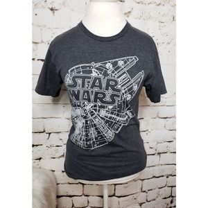 Star Wars T-Shirt Gray size small Unisex